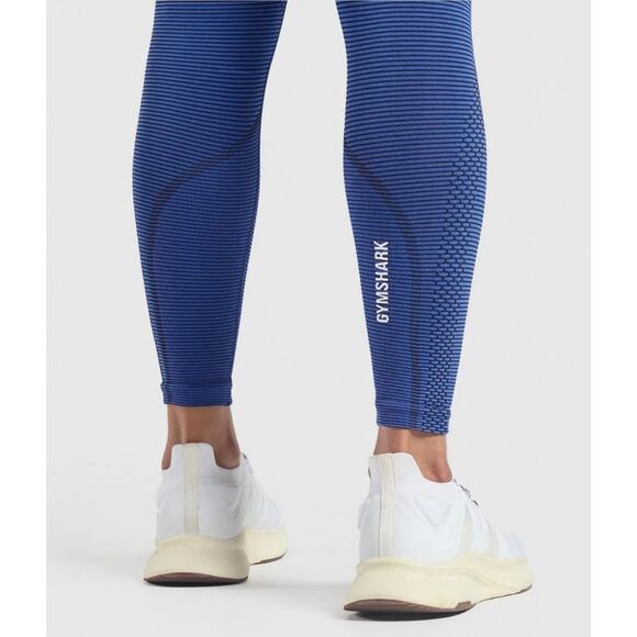 Gymshark Sport Seamless Breathable High Waisted Force Blue Leggings Size Small - Picture 5 of 14